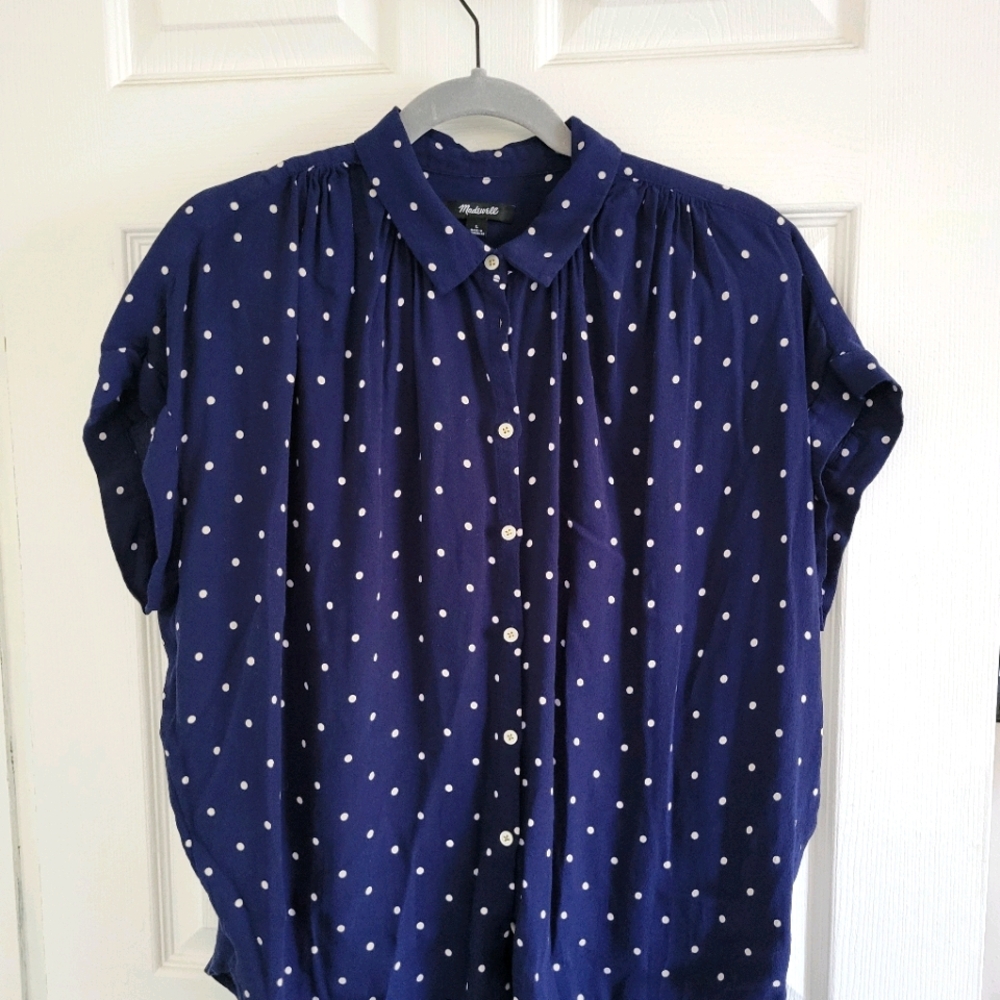 Madewell Short-Sleeve Button-Down Blouse